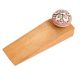 Peach Flower Ceramic Wooden Door Stopper